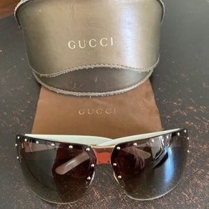 Gucci -Studded 1918S Sunglasses -Brown Oversize